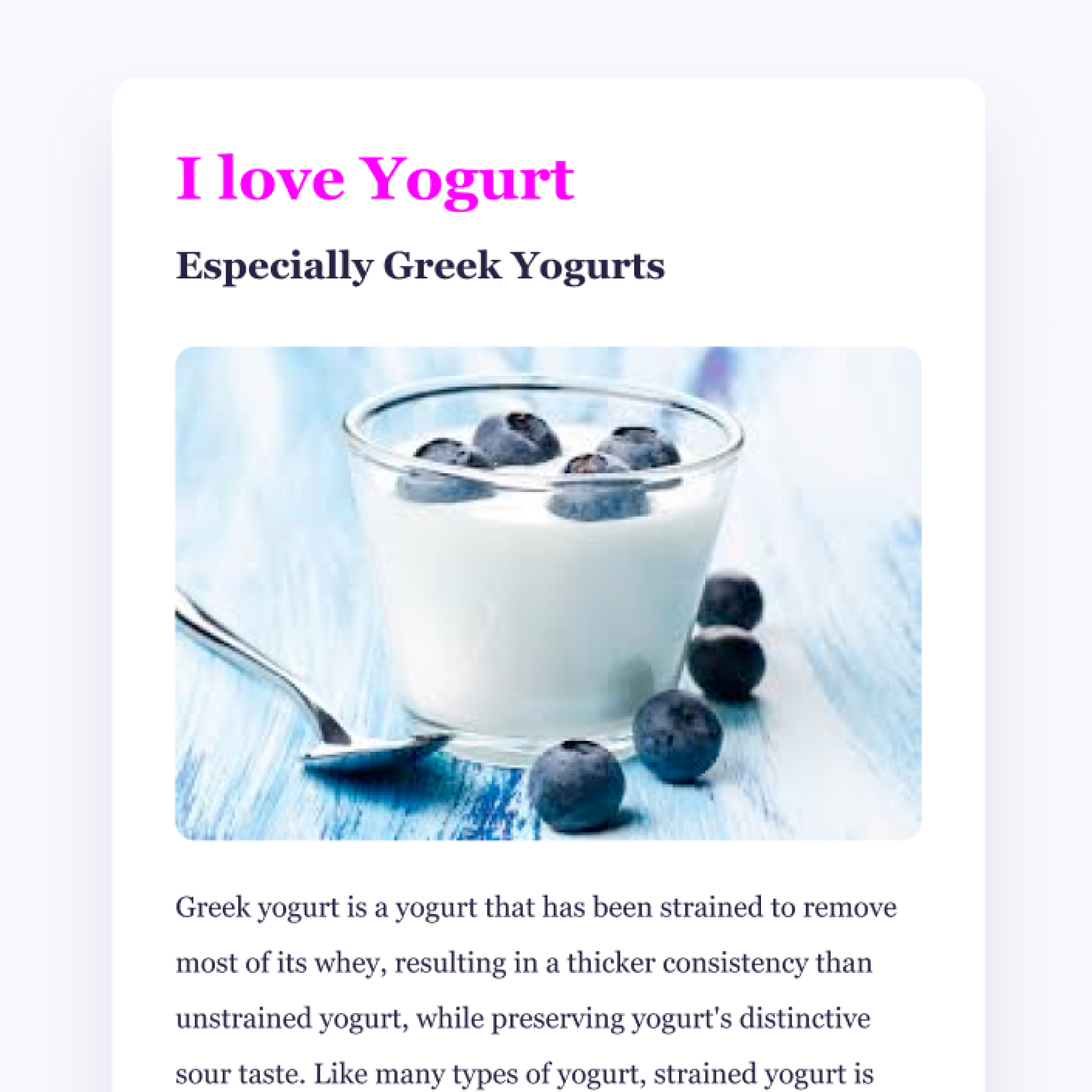 Yogurt App Review